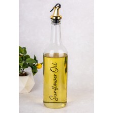 Dolkin Home 750ML Ayçiçek Yağı Zeytinyağı Yağlık Sıvı Yağ Şişesi Olive Oil Sunflower Oil Cam Yağdanlık Sirkelik