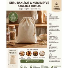 Öztürk Konsept | 3 Adet 45X35 cm Kuru Bakliyat ve Meyve Saklama Torbası Yıkanabilir File Bez Torba Nefes Alan Çok Amaçlı Gıda Saklama Çantası | 3 Adet |
