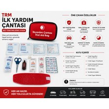 Paspro Otomotiv Trm Araç Ilk Yardım Çantası Bez Çantalı Yönetmeliğe Uygun Acil Durum Seti