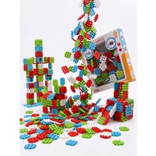 Masal Oyuncak Esnek Mini Waffle Blok Yapı Seti 144 Parça