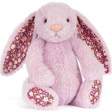 Jellycat Tavşan Uyku Arkadaşı, Çiçekli Lila Luxe (Orta)