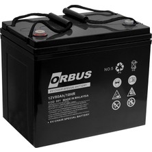 Orbus 12V 80 Ah Engelli Araç Aküsü Jel (260 x 170 x 205) (24 Kg) Tse'li