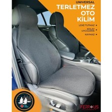 Die Grup Oto Koltuk Koruyucu Kılıf Terletmez Kilim Seti 2 Ön+1 Arka 3lü Set Universal Siyah