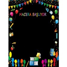 Promisebackdrop2 150X200CM, Macera Başlıyor, Okul Etkinlik Kumaş Fon