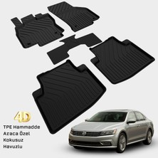 Yms Art Volkswagen Passat B8 B8.5 2015-2023 Uyumlu Araca Özel 4d Havuzlu Oto Paspas