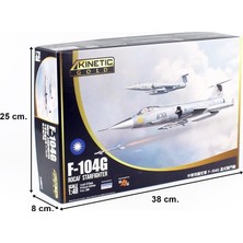Kinetic K48077 1/48 Ölçek, F-104G Rocaf Starfighter Savaş Uçağı, Plastik Model Kiti