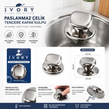 Bozdağlar Ivory Tencere Kapak Kulp Metal