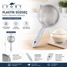 Bozdağlar Ivory Plastik Saplı Metal Süzgeç 16 cm (Karışık Renkli)