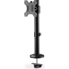 FourForce Monitör Tutucu - Masa Kelepçesi - 1 Monitör - 32 Inçe Kadar - 8 Kg'a Kadar - Vesa 75X75, 100X100 - Siyah