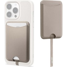 FourForce Ciel By Cyrıll iPhone Için Magsafe Özellikli Kartlı Manyetik Cüzdan Kajuk Mag Cream - AFA05260