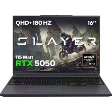 FourForce Garaj Slayer R9T-5050 C1 Amd Ryzen 9 7845HX 32GB Ram 1tb SSD RTX5050 16" 180Hz Qhd+ IPS Freedos Oyuncu Laptop