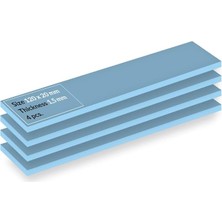 FourForce Tp-3: Üstün Performanslı Termal Ped, 120 x 20 x 1,5 mm (Performans Kaybı Olmadan 2,0 Mm'ye Kadar Istiflenebilir), 4 Adet - Yüksek Performans, Özellikle Yumuşak, Ideal Boşluk Doldurucu, Köprü