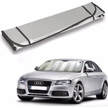 FourForce Ön Cam Güneşliği Oto Metalize Alüminyum Katlanabilir Güneş Koruyucu Perde Güneşlik Suv 140X60CM