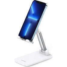FourForce Katlanabilir Telefon Tutacağı iPhone ile Uyumlu Galaxy Redmi Huawei (Beyaz)