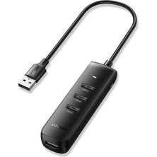FourForce USB Hub USB Splitter 3.0 Ultra Ince 4 Bağlantı Noktalı USB Adaptörü.
