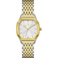 Ferro FL21766AWT-D Quartz Çelik Sarı Gri 28 mm Kadın Kol Saati