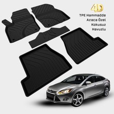 Yms Art Ford Focus 3 Sedan Paspas 2011 - 2018 Uyumlu Araca Özel 4d Havuzlu Paspas