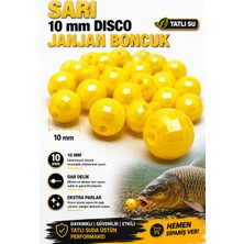 Sr Sazanrig Sarı Disco Janjan Boncuk 10 mm (Dar  Delik)