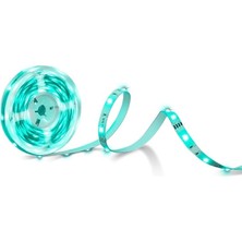 FourForce L900-5, 5 Metre Çok Renkli Akıllı Wi-Fi Şerit Led, Alexa ve Google Assistant ile Uyumlu Ses Kontrolü, Müzikle Senkronizasyon