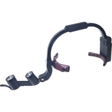 Barishan Barışhan Medikal Kablosuz 5W Işıklı Siyah Renk Ergonomik 8x Ttl Ayarlanabilir Diş Hekimi Loupe , Prizmatik Binoküler Büyütmeli Cerrahi Kullanım Loupe Büyüteç