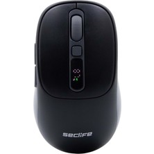 Seclife SC-400 Şarjlı Kablosuz Sessiz Mouse Siyah