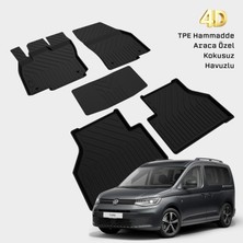 Yms Art Volkswagen Caddy 2022 ve Sonrası Uyumlu Araca Özel 4d Havuzlu Oto Paspas