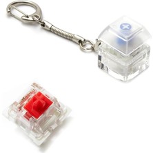 FourForce Outemu Blue ve Red Mavi ve Kırmızı Mekanik Switch Tuş Stres Atma Buton Test Anahtarlık Keycap