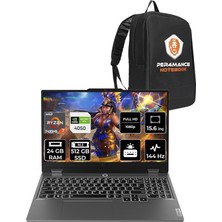 FourForce Loq R7 7435HS 24GB 512GB SSD RTX4050/6GB 105W 144Hz Fhd 15.6" Fdos Gaming Laptop & Per4 Çanta