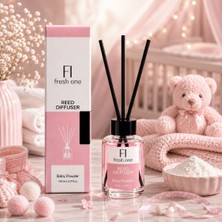 Homea Baby Powder Çubuklu Oda Kokusu 110 ml Reed Diffuser Kalıcı Ferah Ev Kokusu