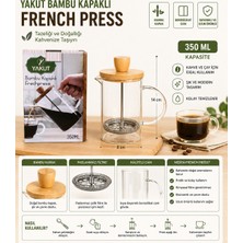 Yakut 350  ml Bambu Kapaklı Frechpress
