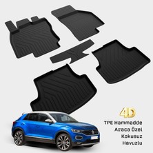 Yms Art Volkswagen T-Roc Paspas 2017 2025 Uyumlu 4d Havuzlu Araca Özel Paspas