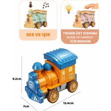 Empressco Sesli ve Işıklı Bas Gitsin Ilk Trenim Eğitici Bebek Treni - Mavi Turuncu - Fiyatı, Yorumları