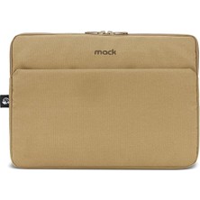 FourForce MCE-1503 14.1" Nova Eco Çevre Dostu 13-14 Inç Yeni MacBook Pro Için Kılıf, Aksesuar Bölmeli Laptop Kılıfı, Ykk Fermuarlı Notebook & Tablet Kılıfı, Camel