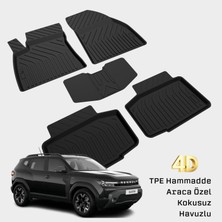 Yms Art Renault Duster Paspas 2024 2025 2026 Uyumlu Araca Özel 4d Havuzlu Paspas