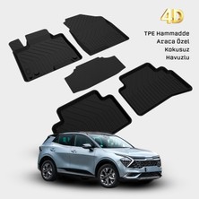 Yms Art Kia Sportage 2022 ve Sonrası Uyumlu Araca Özel 4d Havuzlu Oto Paspas