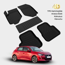Yms Art Peugeot 208 Paspas 2019 2026 Arası Uyumlu 4d Havuzlu Paspas - Araca Özel Paspas
