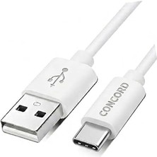 FourForce C-821 2.1A 100 cm Type-C Şarj Kablosu Beyaz - Akıllı Telefonlar ve Tabletler Için