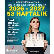 FourForce Takvim A4 Ebat 53 Haftalık Planlayıcı Pastel Love