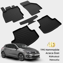 Yms Art Renault Megane 3 Paspas 2008 2015 Uyumlu Araca Özel 4d Havuzlu Paspas