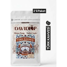 DAVIDIOP Geleneksel Çekirdekten Çekilmiş Türk Kahvesi 250 gr 2'li Paket