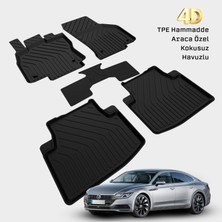 Yms Art Volkswagen Arteon 2017 ve Sonrası Araca Özel 4d Havuzlu Oto Paspas