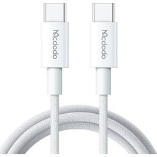 FourForce CA-2770 60W USB C To USB C Şarj ve Data Kablosu Beyaz 1.2 M