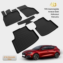 Yms Art Seat Leon 4 Havuzlu Paspas 2021 Sonrası E Tsi Otomatik Için Uyumludur - Araca Özel Paspas
