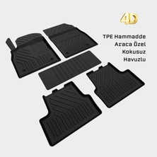 Yms Art Opel Astra J 2009-2020 Uyumlu Oto Paspas 4d Havuzlu Tpe Kaymaz Kokusuz - Araca Özel Paspas