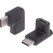 FourForce C Dişi Erkek 90 Derece Dirsek 2in1 Çevirici Dönüştürücü Adaptör