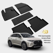Yms Art Citroen Ds 7 Paspas 2018 Sonrası ile Uyumlu - Araca Özel Havuzlu Paspas