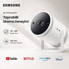 Samsung SP-LFF3CLAXXTK The Freestyle Full Hd Akıllı Taşınabilir Projeksiyon Cihazı 360° Hoparlör Tizen Os HDR10 Dahili Wi-Fi Bluetooth