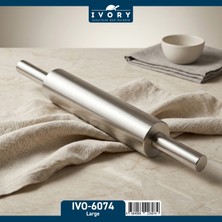 Bozdağlar Ivory Büyük Döner Saplı Çelik Merdane