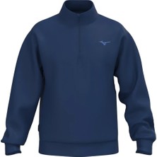 Mizuno Athletic 1/4 Zip Erkek Fermuarlı Sweatshirt Lacivert