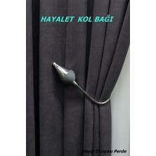 Hayal Dünyası Kornişe Takılan Hayalet Sistem Özel Tasarım Metalize Ip Sargı Perde Kol Bağı